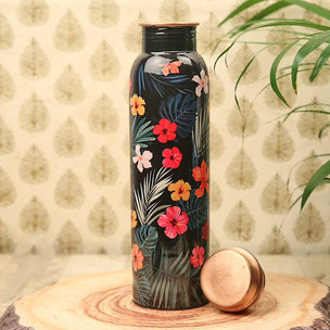  Floral Copper Bottle 