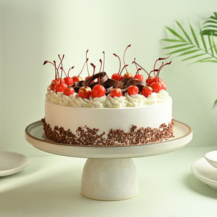Sumptuous Black Forest New Year Cake