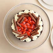 Slice View Of Cherry Black Forest Cake Online