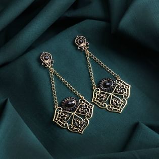 Black Stone Antique Danglers