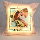 Blazing Love Led Cushion - Anniversary Personalised Gift