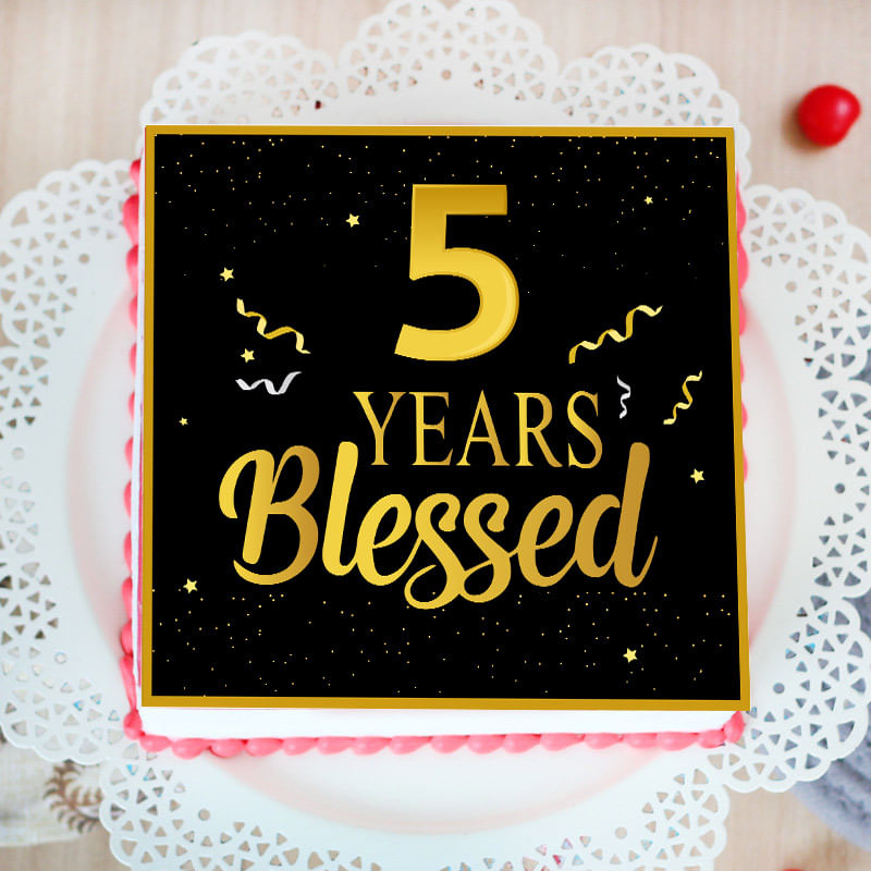 5th Anniversary Poster Cake