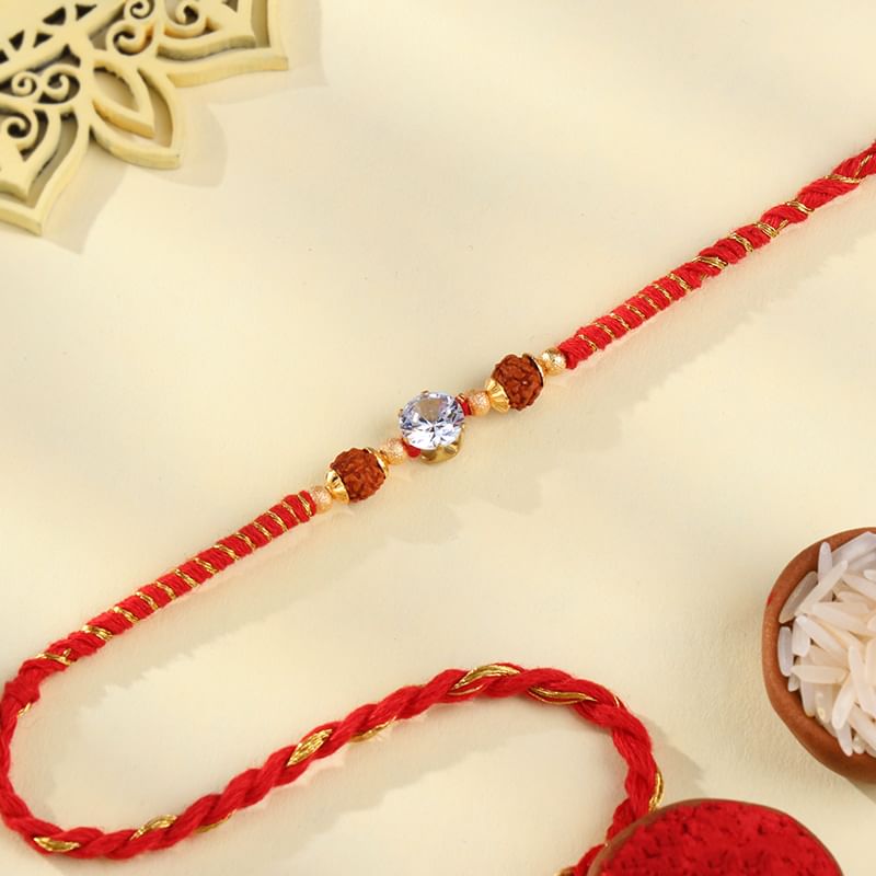 Blessed Bond Rudraksha Rakhi