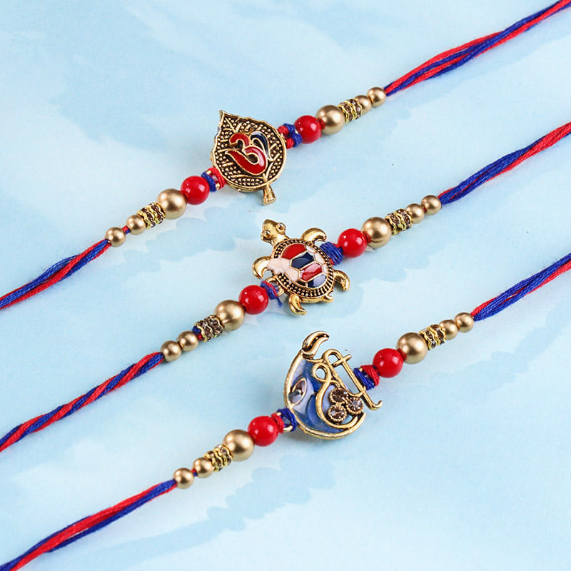 Blessings N Strength Designer Rakhi Trio