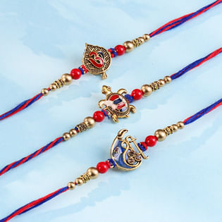 Blessings N Strength Designer Rakhi Trio