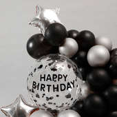 Happy Birthday: Blimey Black Bday Balloons