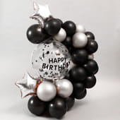 Blimey Black Bday Balloons