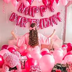 Blissful Bday Balloon Decor