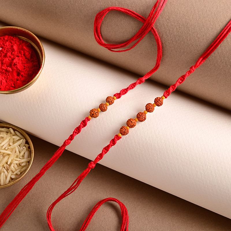 Buy Rudraksh Rakhi Online For Brother From Floweraura