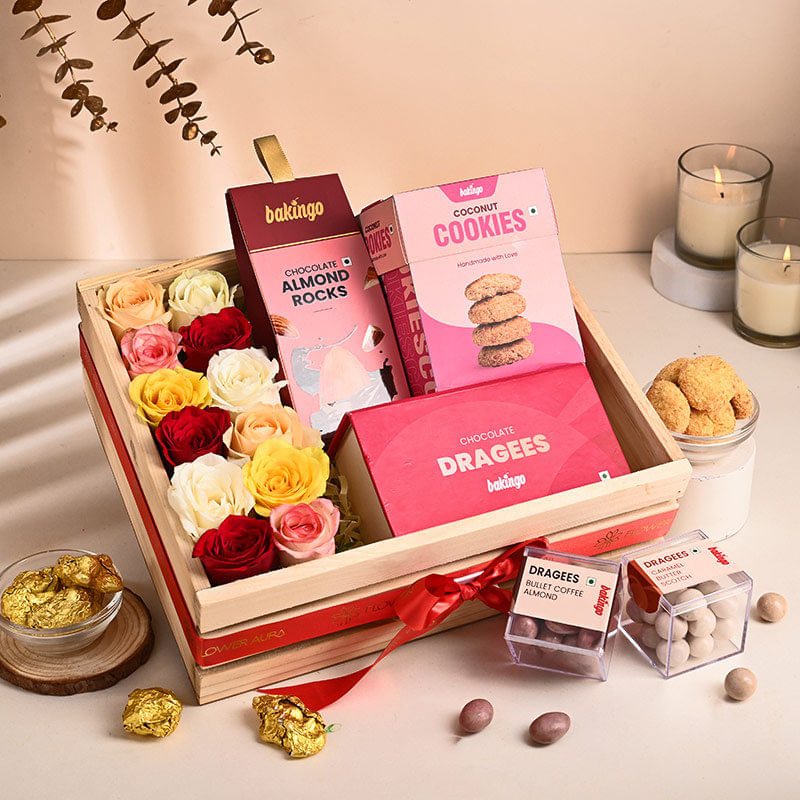 Blissful Blooms N Bites Hamper