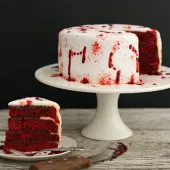 Marbled Red Velvet Cake
