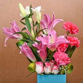 Bunch of Flower in Blooming Box of Love Online