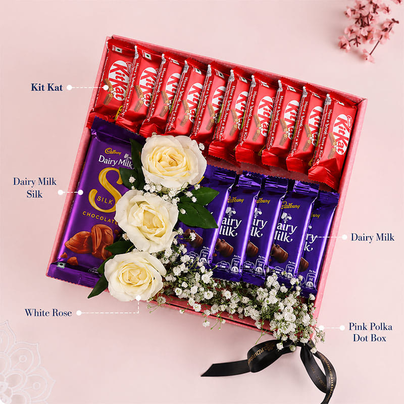 Blooming Deliciousness Gift Tray Hamper