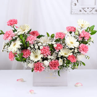 Blooming Romance In Pink and White