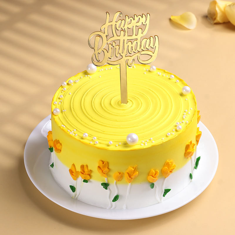 Blooming Sunshine Birthday Cake