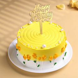 Blooming Sunshine Birthday Cake