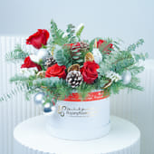 Blooms N Greens Vibrant Xmas Gift Box