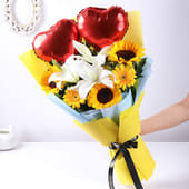 Blooms N Hearts Bouquet