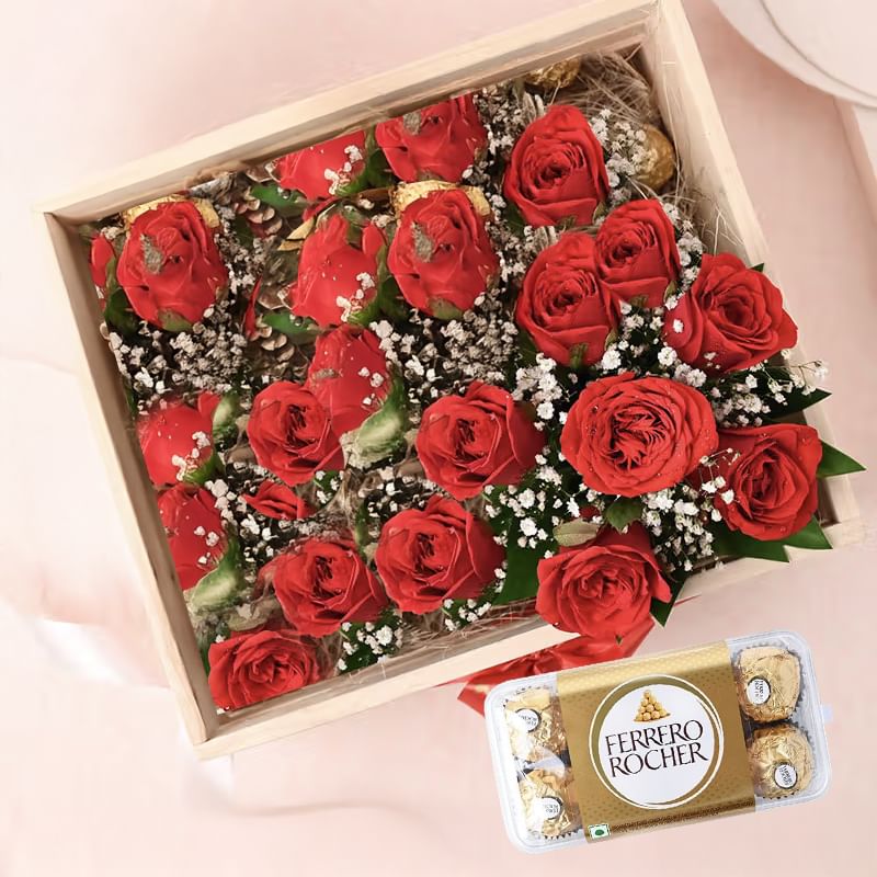 Blossoming Roses With Ferrero Rocher