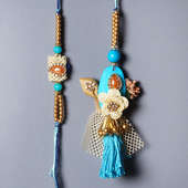 Blue Beads Bhaiya Bhabhi Set