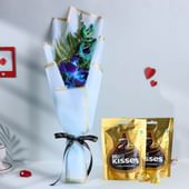 Blue Beauty Orchids With Chocolates