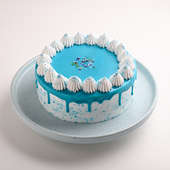 Blue Bliss Chocolate Cake