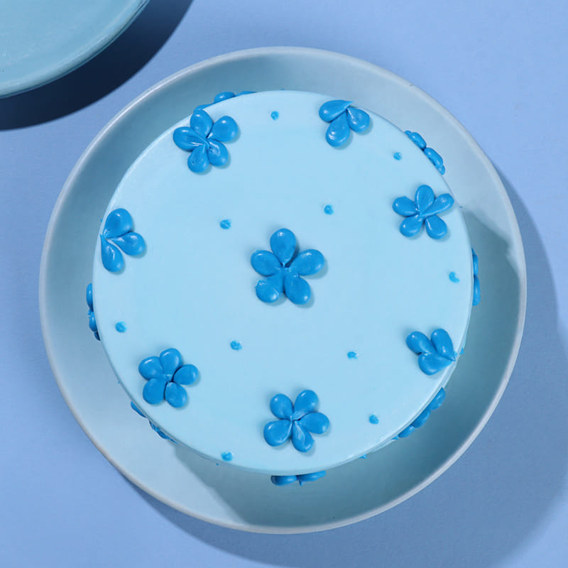 Blue Blossom Cake