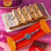 Blue Crystal Rakhi Delight