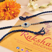 Blue Evil Eye 925 Sterling Silver Rakhi