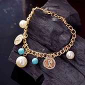 Blue N White Chain Bracelet : Online Gifts for friends