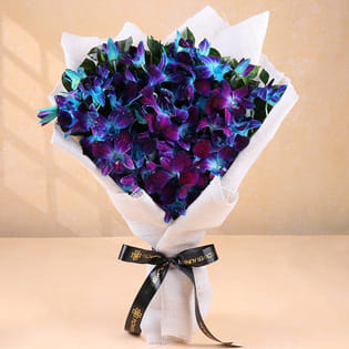 Blue Orchids Bouquet