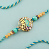 Blue Trishul Om Rakhi