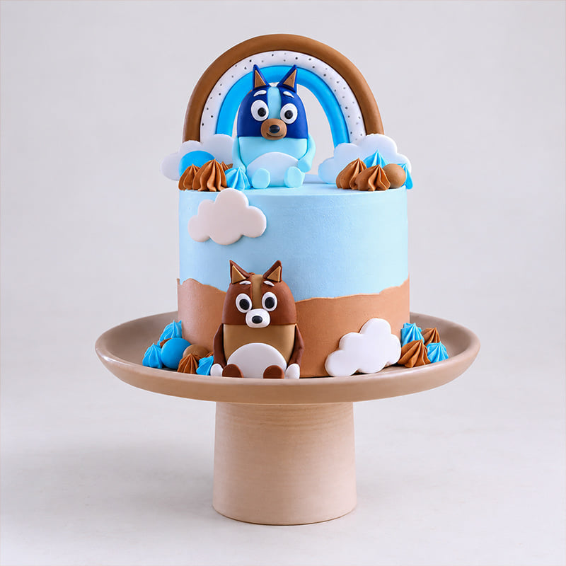 Bluey Rainbow Adventure Cake