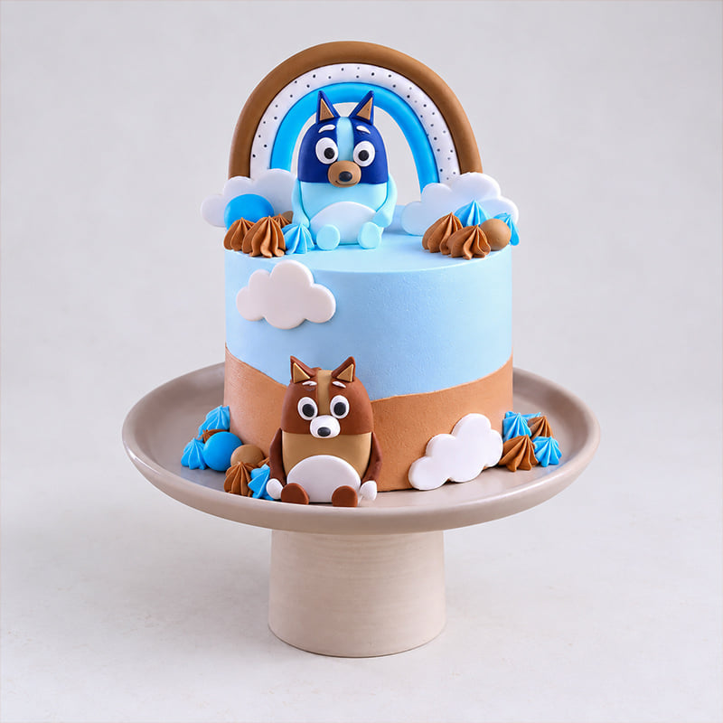 Bluey Rainbow Adventure Cake