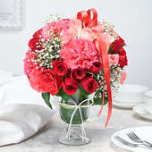 Blush Floral Vase Online in India