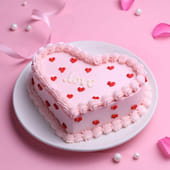 Blush Heart Chocolate Cake