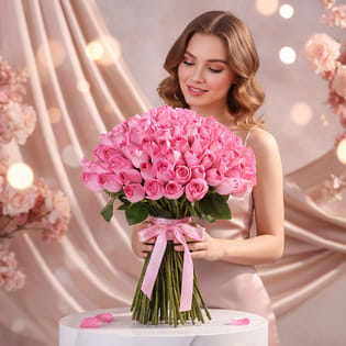 Blush Of Affection In Pink Roses