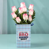 Blush Pink Roses For Brother