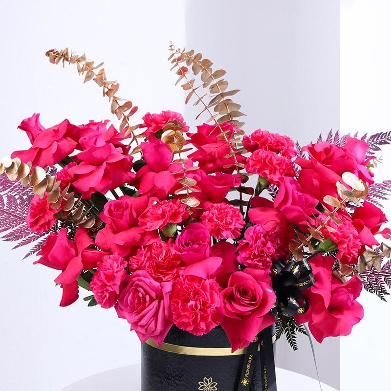 Blushed In Blooming Bold Hues