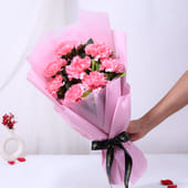 Blushing Dreams Of Love Carnations