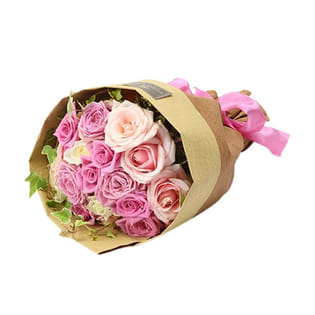 Blushing Elegance Rose Bouquet