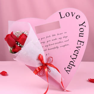 Blushing Love In Pink Roses