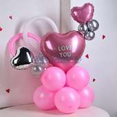 Blushing Pink Love Balloon Decor