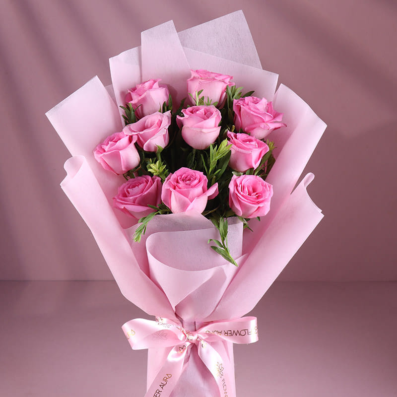 Blushing Pink Roses Of Affection