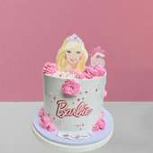 Blushy Barbie Cake