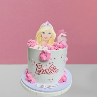 Blushy Barbie Cake
