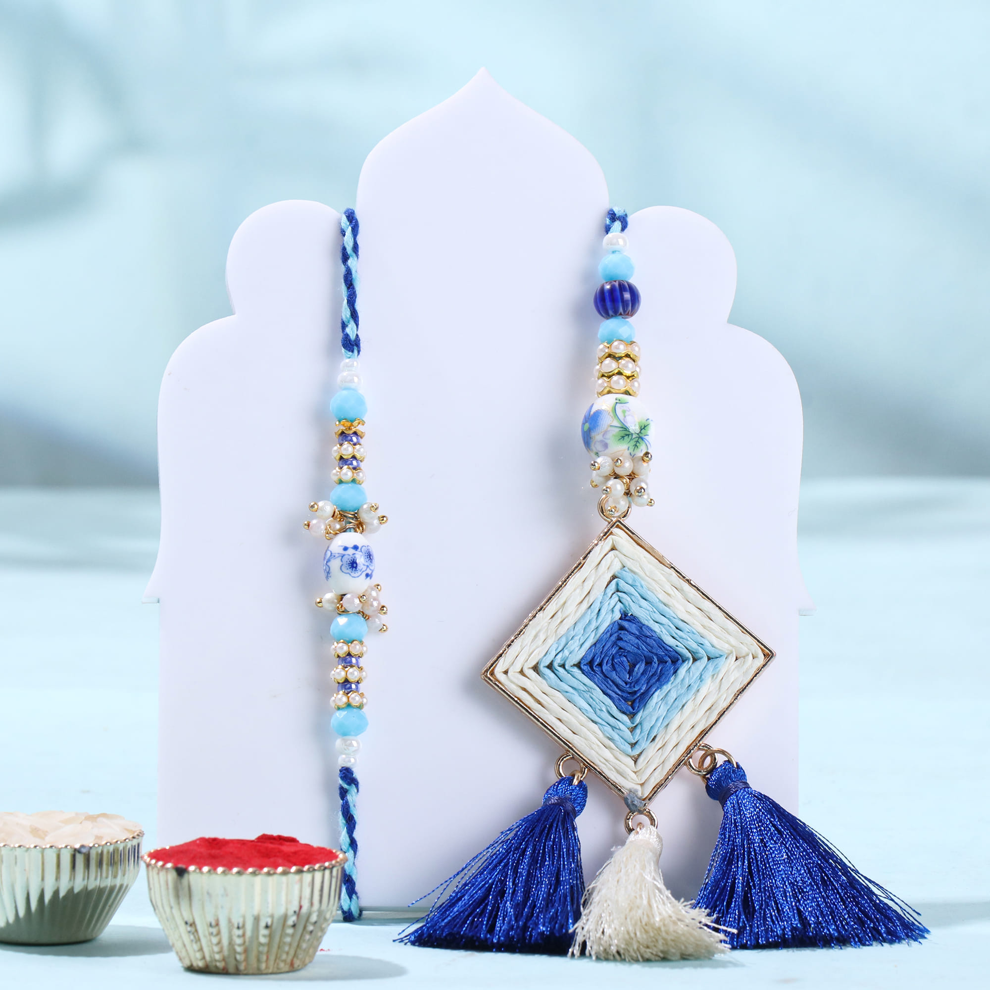 Boho Tassel Bhai Bhabhi Rakhi N Gourtmet Treats