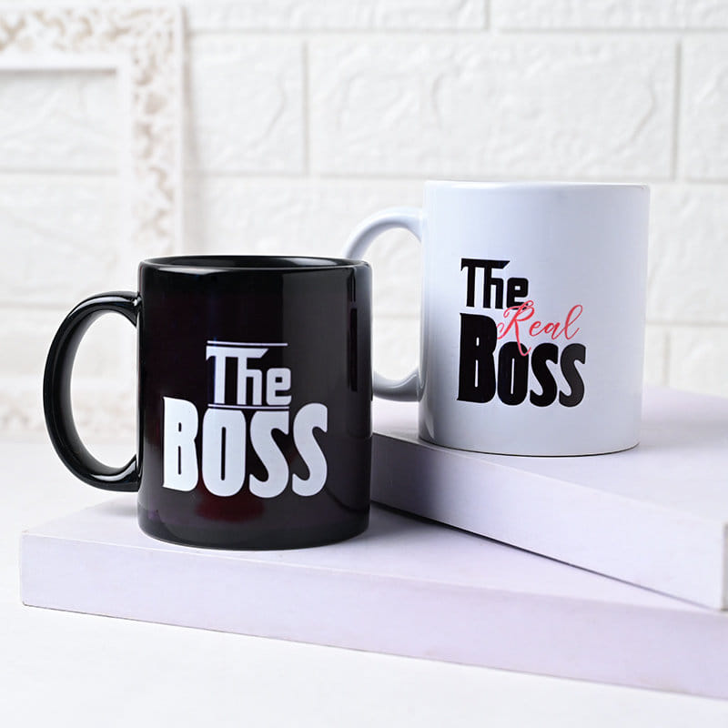 Couple Boss Mug Duo