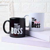 Boss vs Real Boss Couple Mug