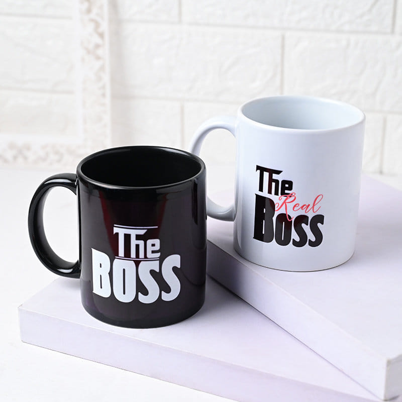 Couple Boss Mug Duo